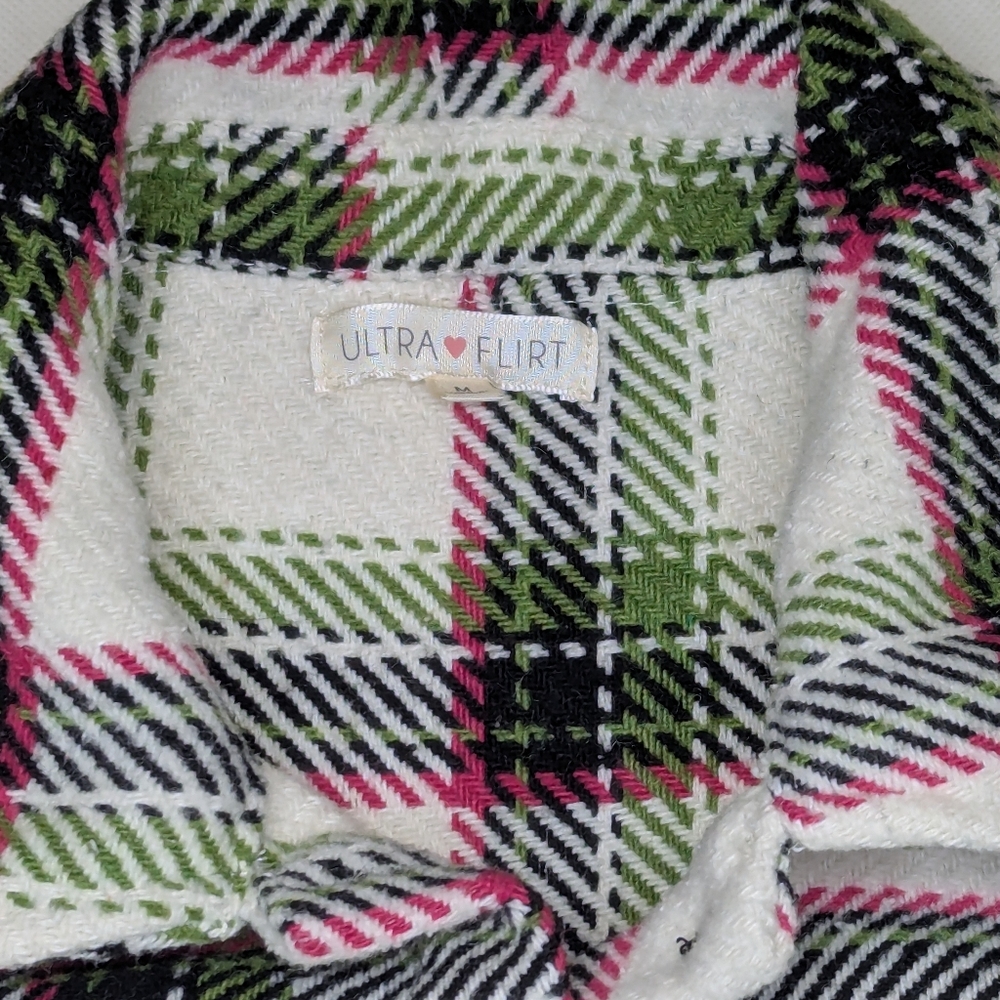 Ultra Flirt Shacket Cozy Flannel Oversized - Picture 6 of 9